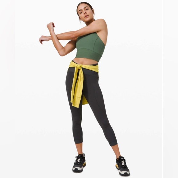 Lululemon Train Free High-Rise Crop 23" Nulux in Graphite Grey W6BB4S - Picture 2 of 12